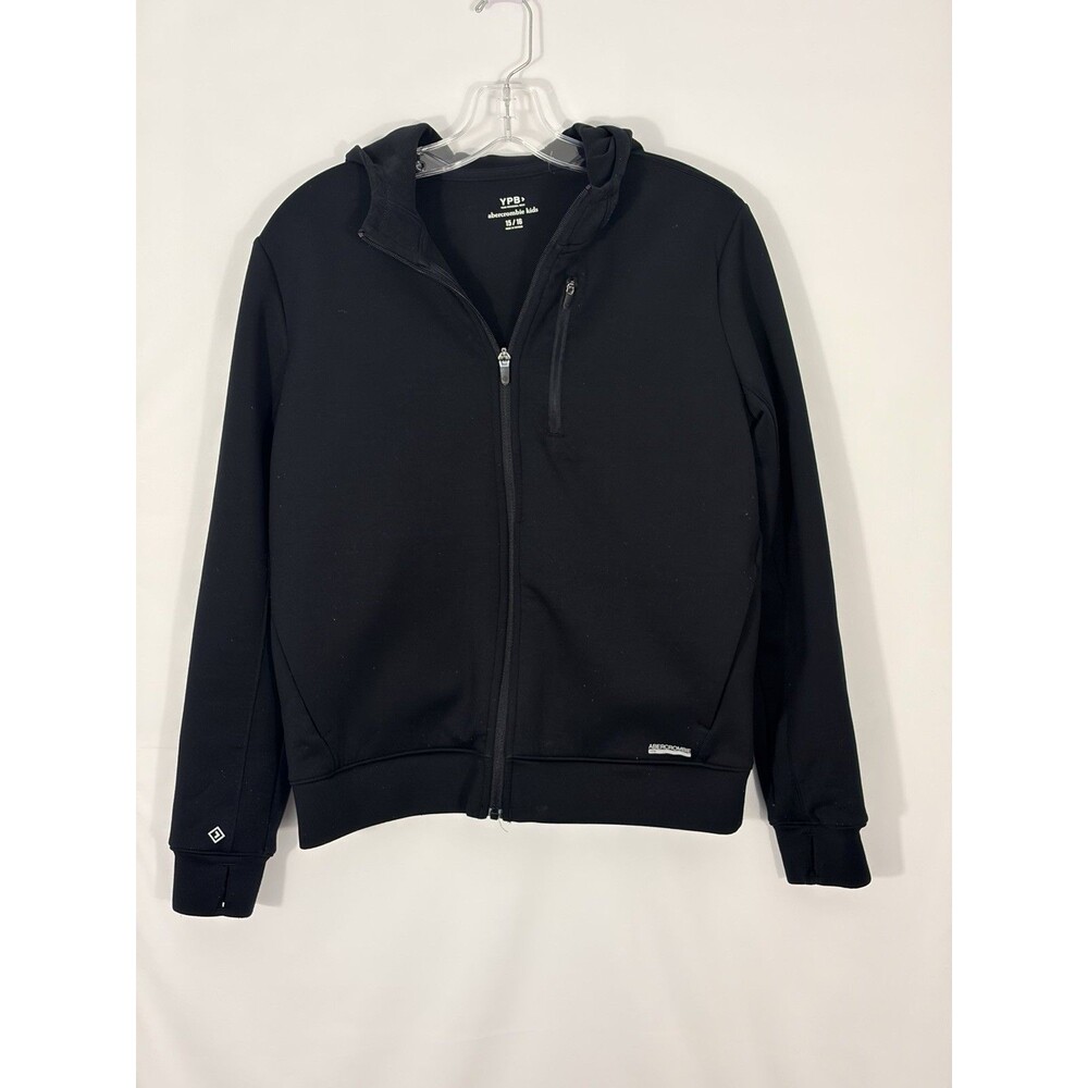 Abercrombie Kids Black Hoodie Sweatshirt Size 15/16